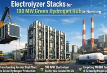 Electrolyzer Stacks for 100 MW Green Hydrogen Hub in Hamburg Electrolyzer Stacks for 100 MW Green Hydrogen Hub in Hamburg