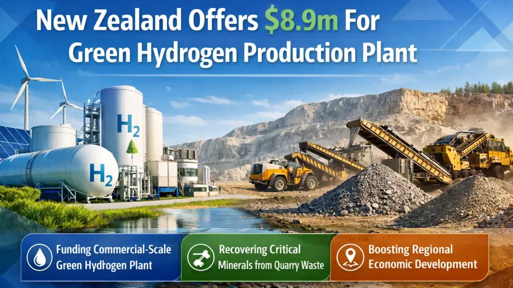 New Zealand Offers $8.9m For Green Hydrogen Production Plant