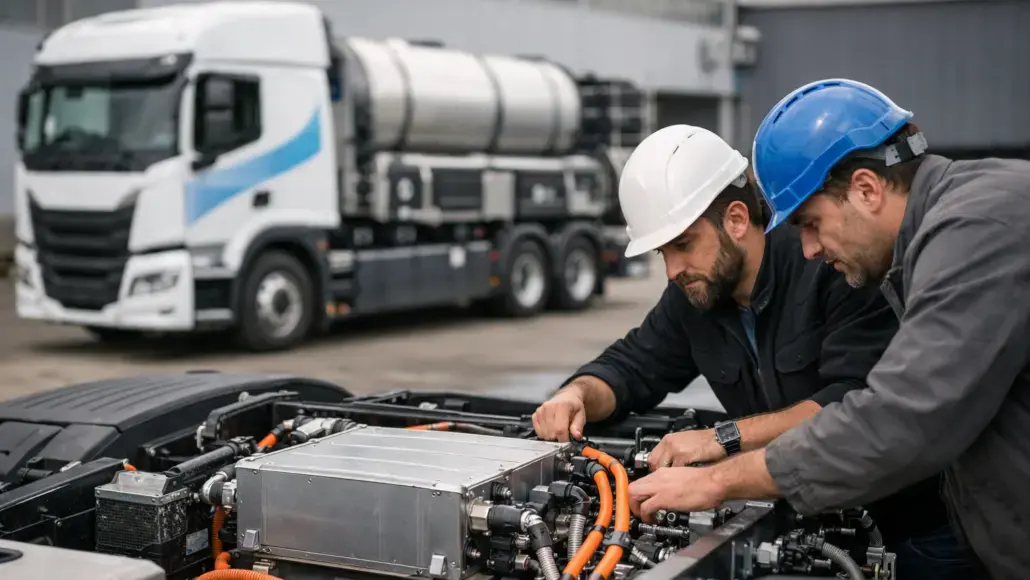 NM20 Fuel Cell Stack Integration in 40-Tonne Hydrogen Truck
